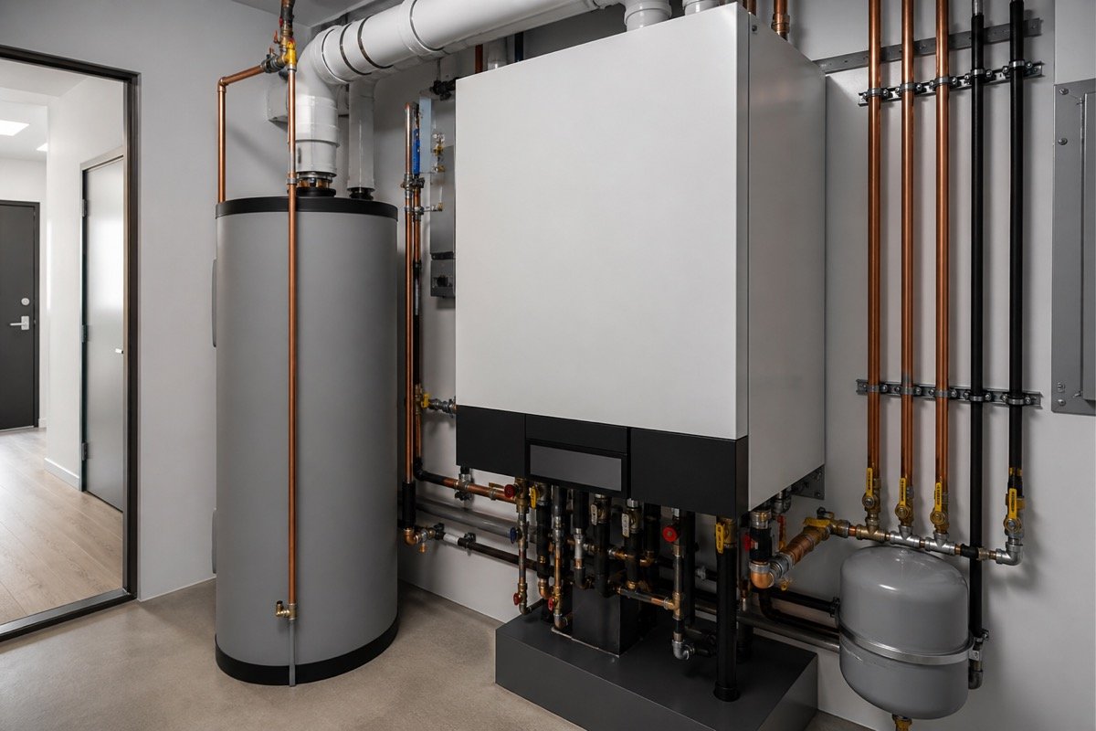 Central boiler replacement — condo building — after