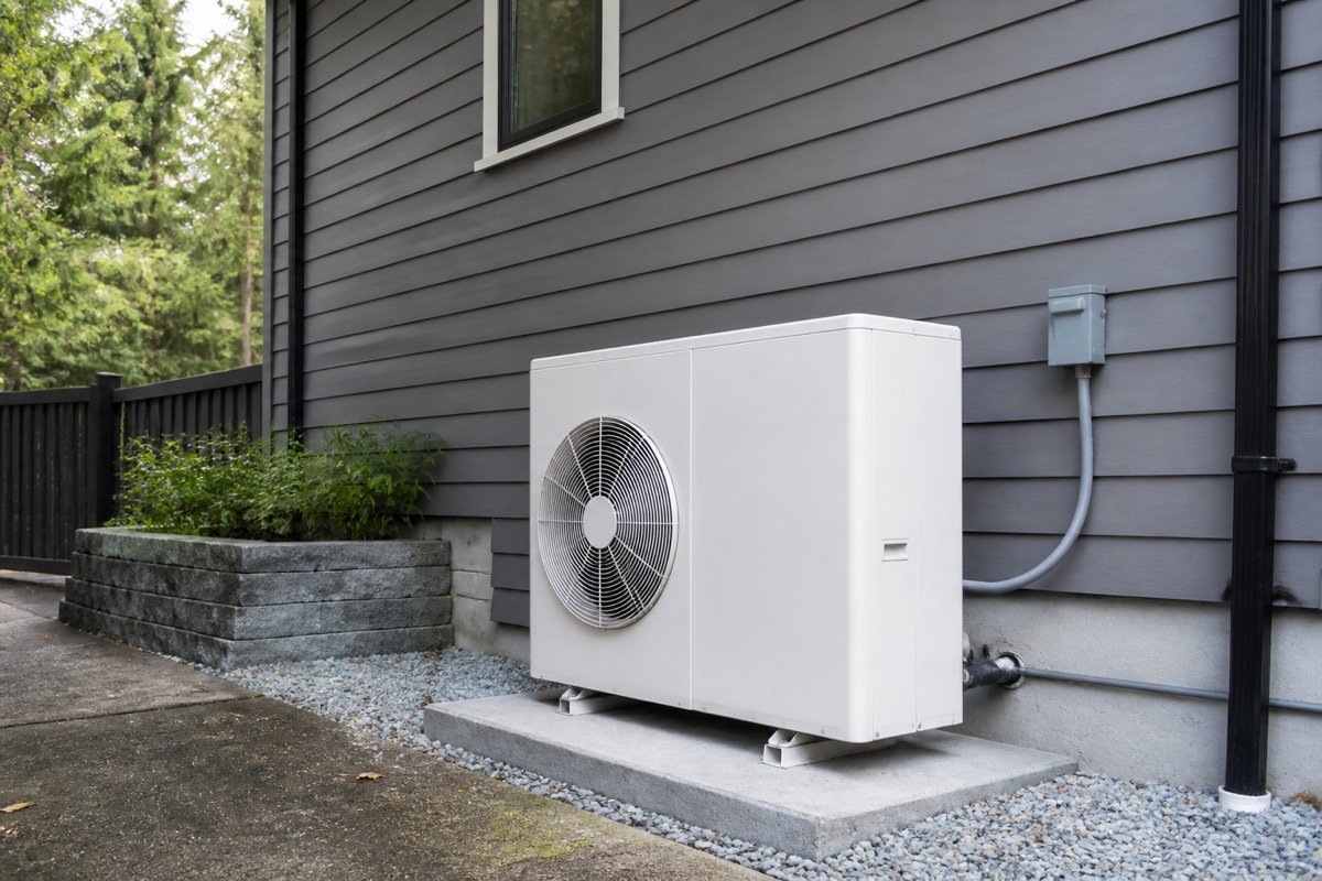 Heat pump retrofit — single-family home — completed