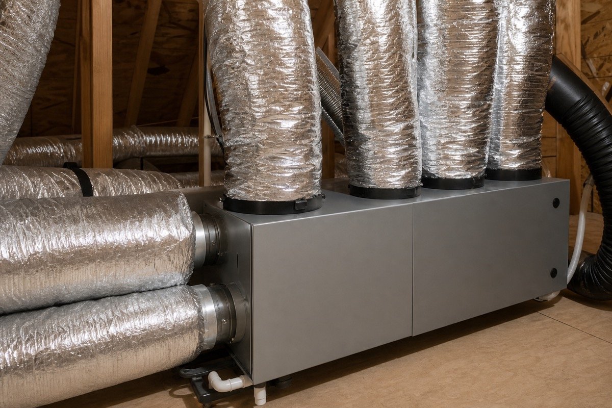 Ductwork redesign and indoor air quality upgrade — completed