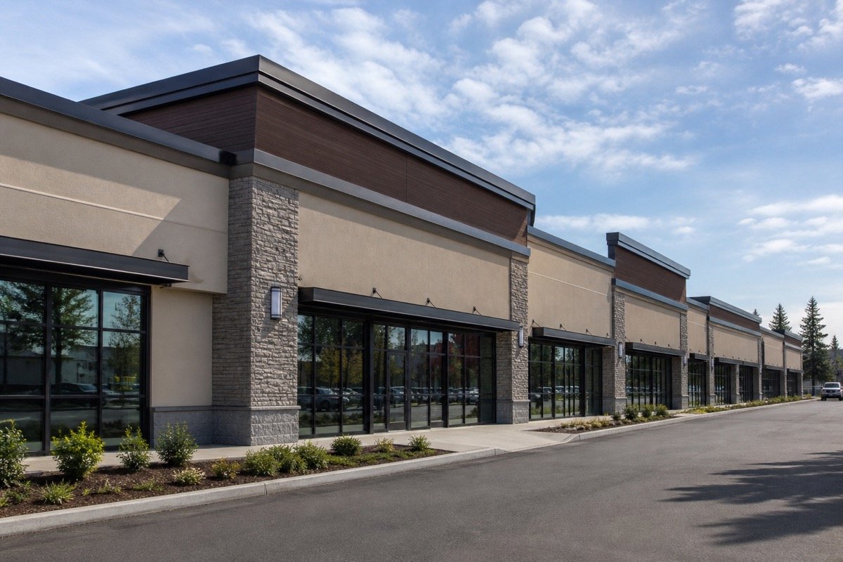 Retail strip mall envelope waterproofing — after
