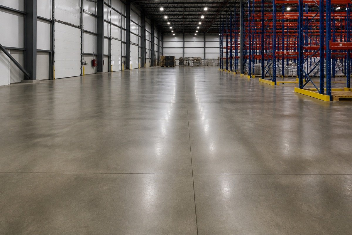 Warehouse restoration after sprinkler discharge — after