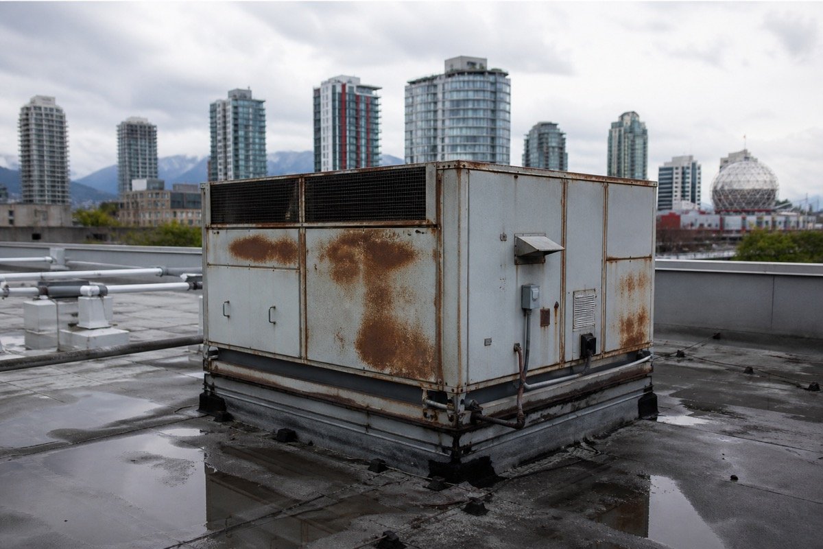 Rooftop unit replacement — office building — before